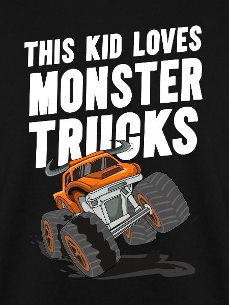 Dieses Kind Liebt Monstertrucks