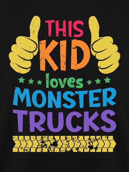 Dieses Kind Liebt Monstertrucks
