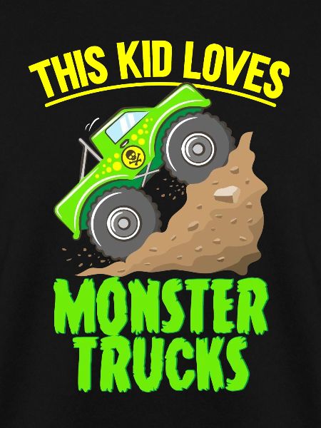 Dieses Kind Liebt Monstertrucks
