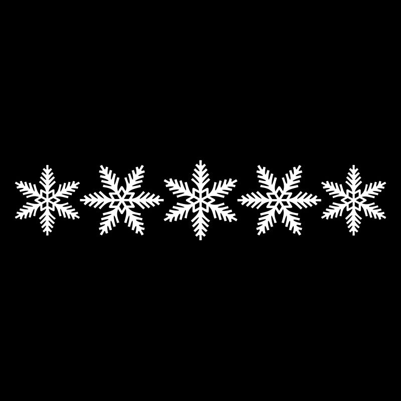 Fünf Schneesterne Schneeflocken Winter Geschenk