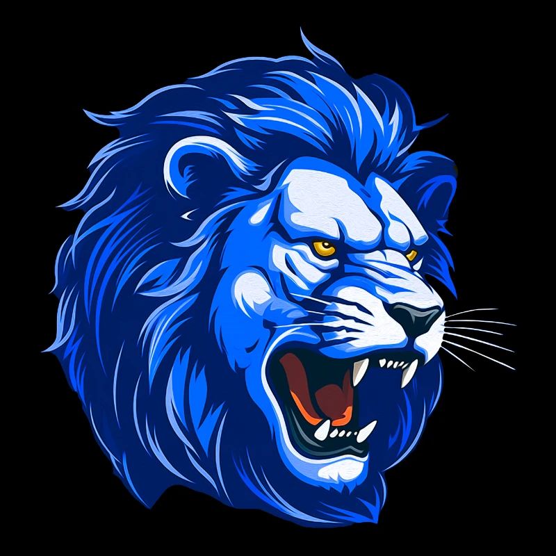 Lion Head Blue Lion Head