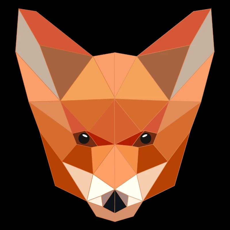 Renard à faible poly