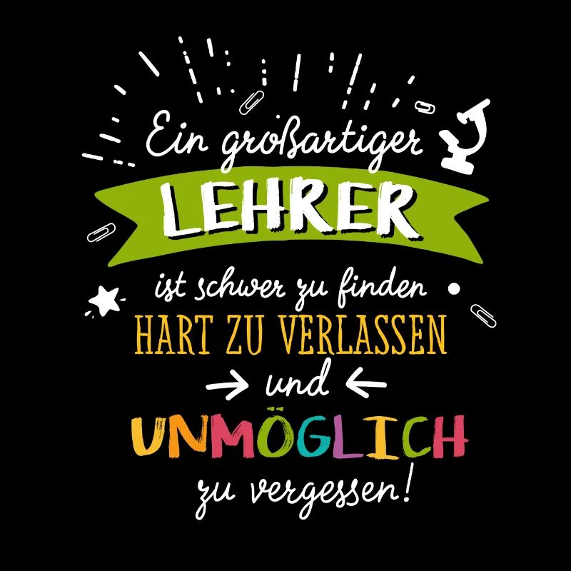Grossartiger Lehrer - Geschenk Grundschule Klasse