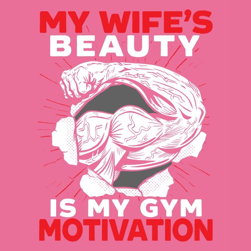 Lustiger Ehemann, Motivation, Bodybuilder, Lachen,