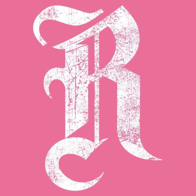 Tshirt alphabet initial R