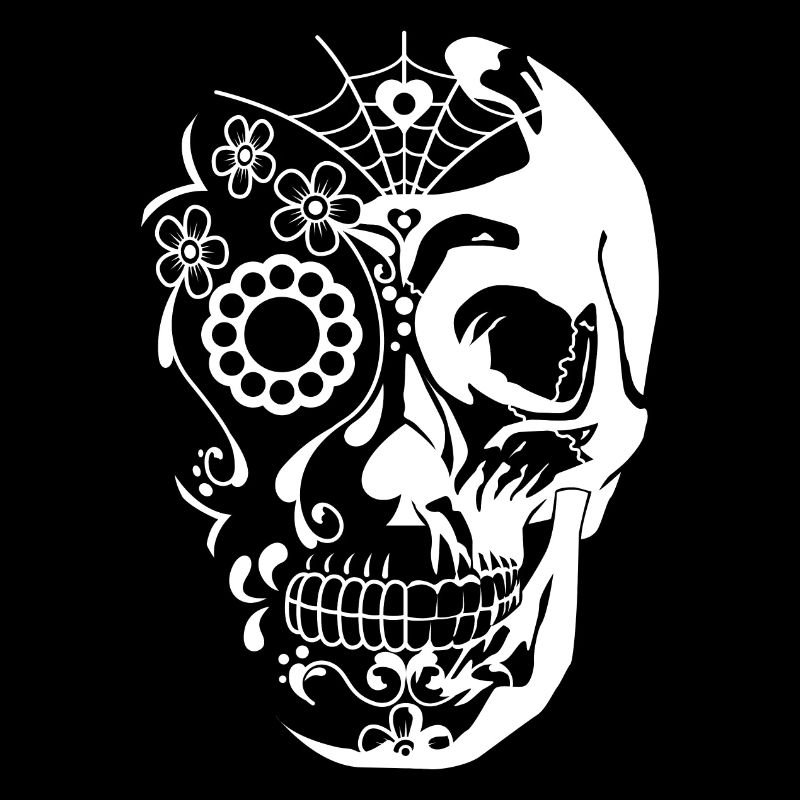 skull white