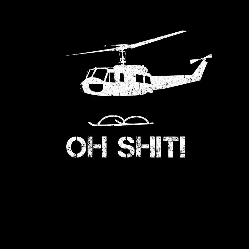 Witziger Helicopter beim Abheben