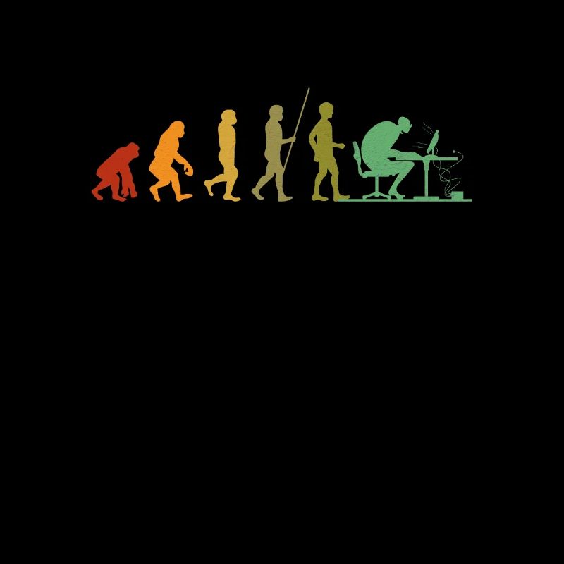 Computer Evolution Computerfreak Programmierer