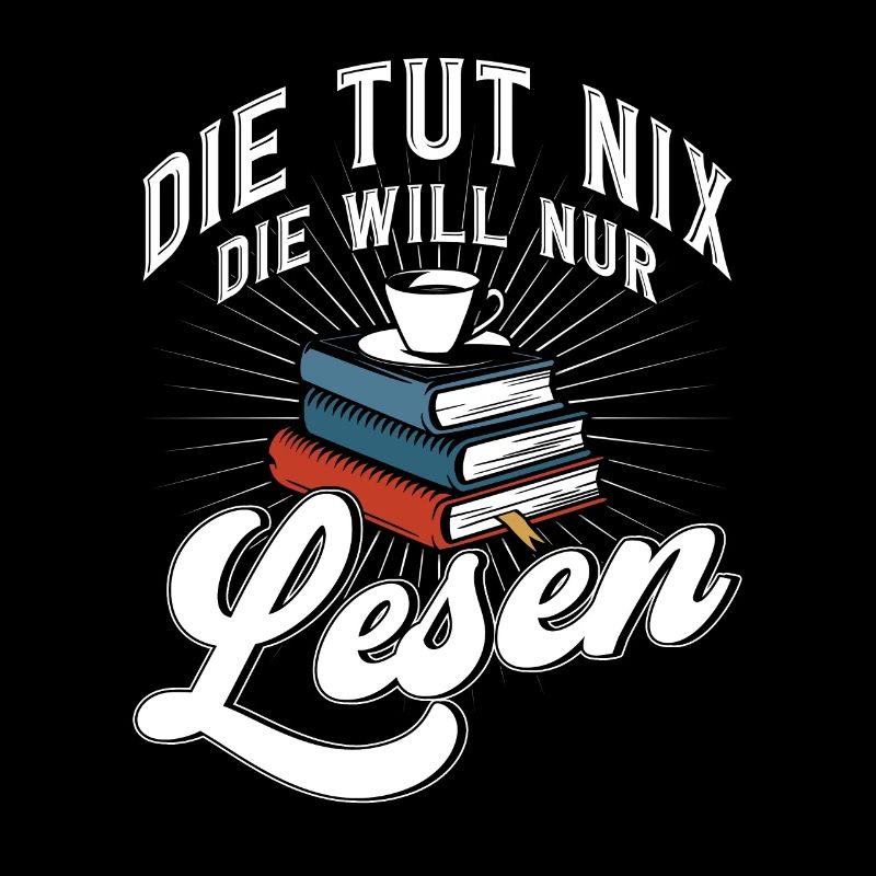 Leseratte Bücherwurm Lesen Buch Bücher Geschenk