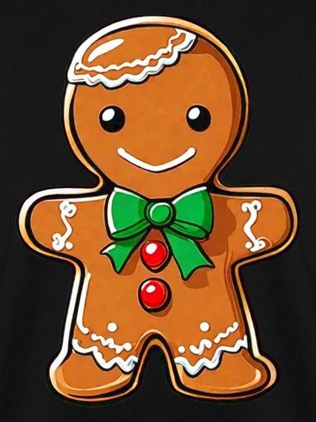 Cute gingerbread man