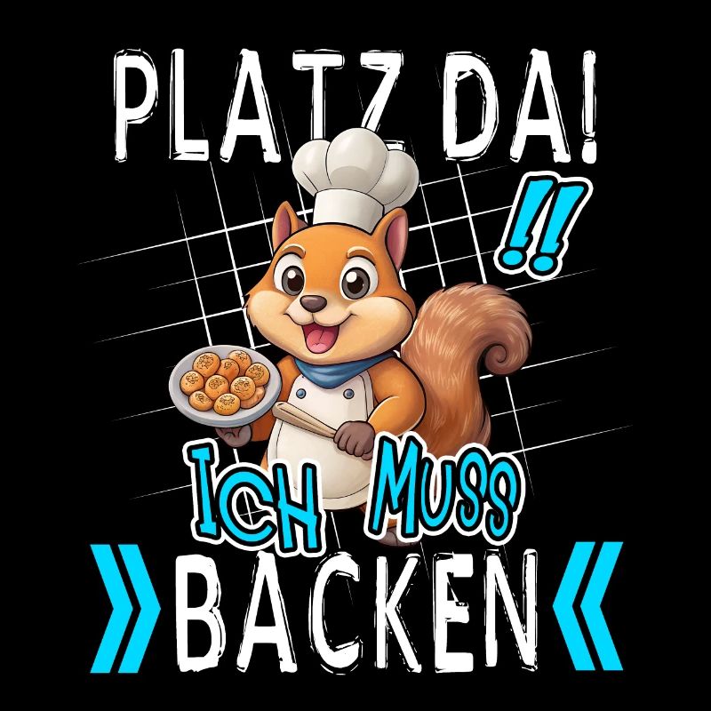Platz Da! Ich Muss Backen Lustiges Eichhörnchen