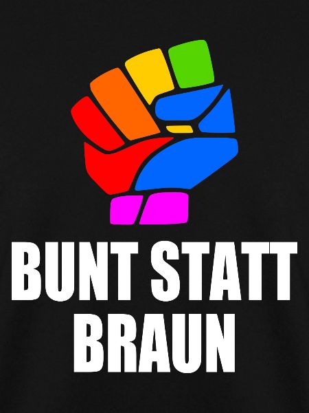 bunt statt braun