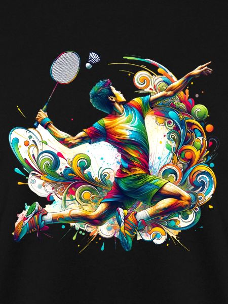 Cooles Badminton Federball Design