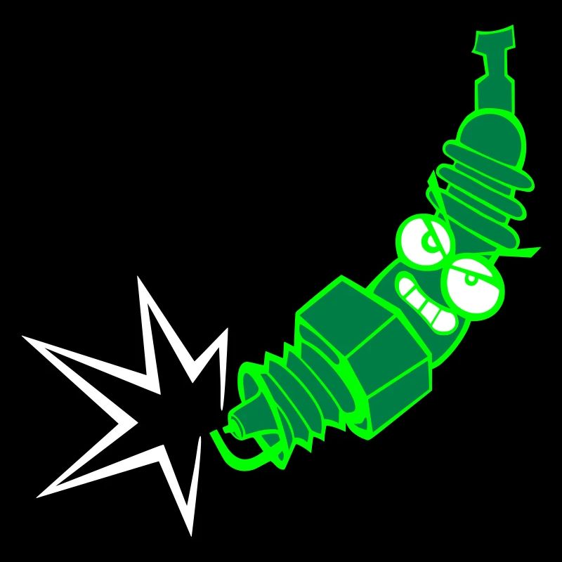Spark plug with color changing function