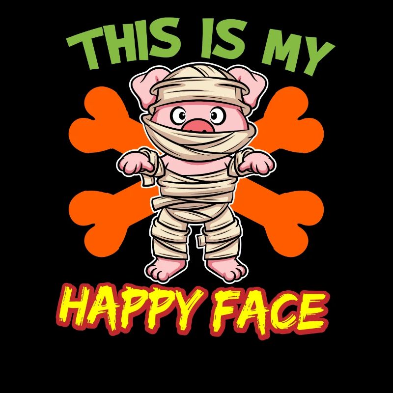 C’est mon visage heureux drôle de monstre d’Halloween
