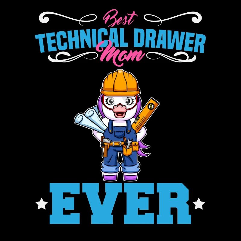 Best Technical Drawer Mom Ever Funny Archtect Gift