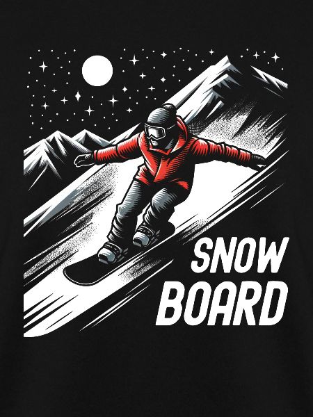 Snowboard Snowboarder Snowboarding Sternenhimmel