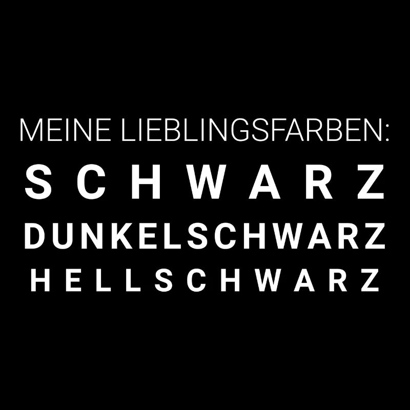 Meine Lieblingsfarbe schwarz