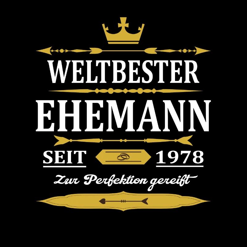 Weltbester Ehemann Seit 1978 Vintage Hochzeitstag