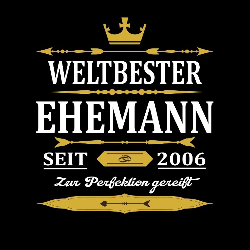 Weltbester Ehemann Seit 2006 Vintage Hochzeitstag