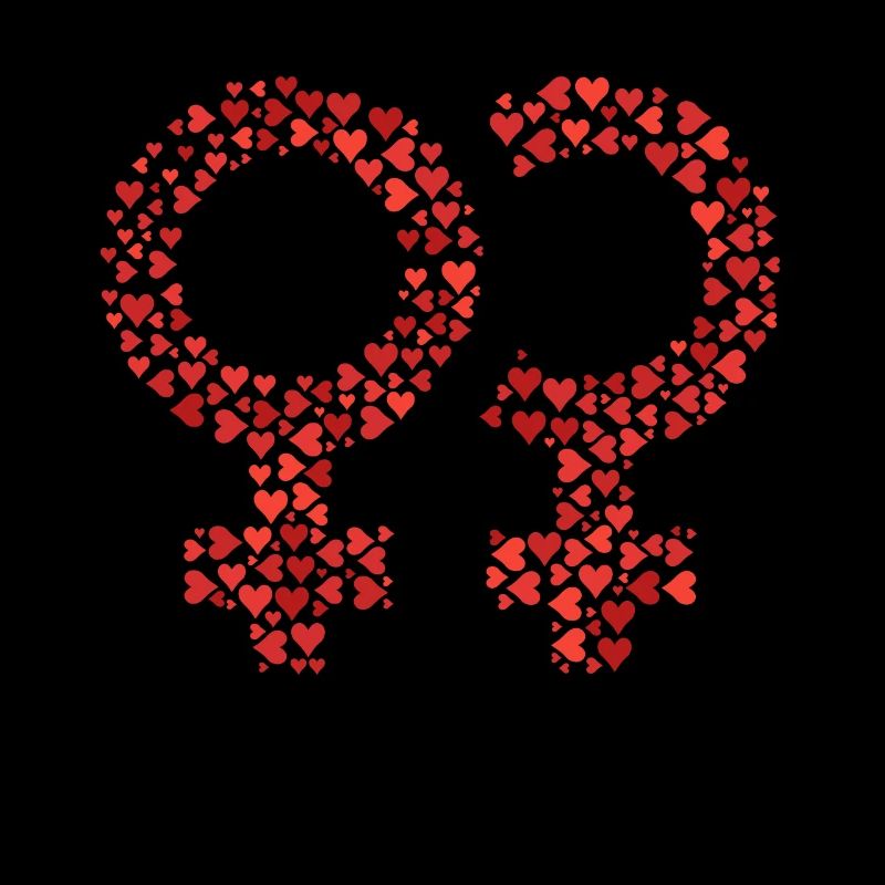 Nuage de mots d’or coeur dans la forme double de venus (rouge