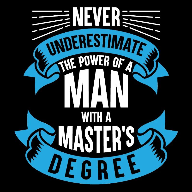 Mann Master Abschluss Geschenk Shirt