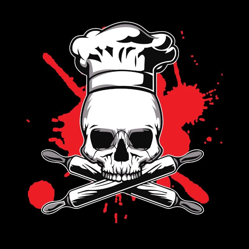 Skull chef cook gift shirt
