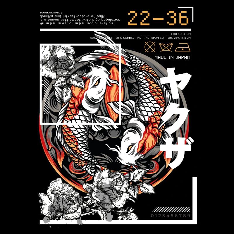 Poisson d’espèce japonaise Style Koi