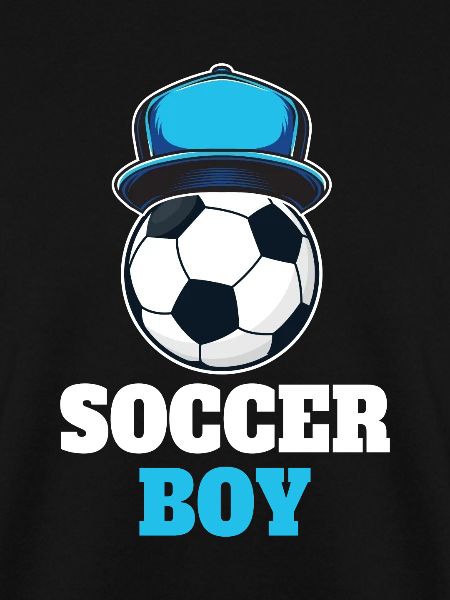 Lustiges Fußball Junge