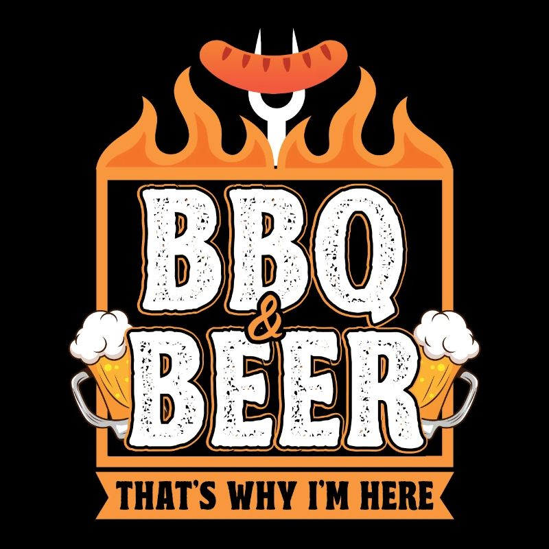 Lustiges Grillspruch Barbecue Papa Vater BBQ Bier