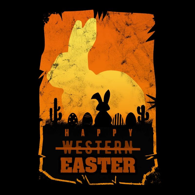 Parodie Rétro Western De Pâques