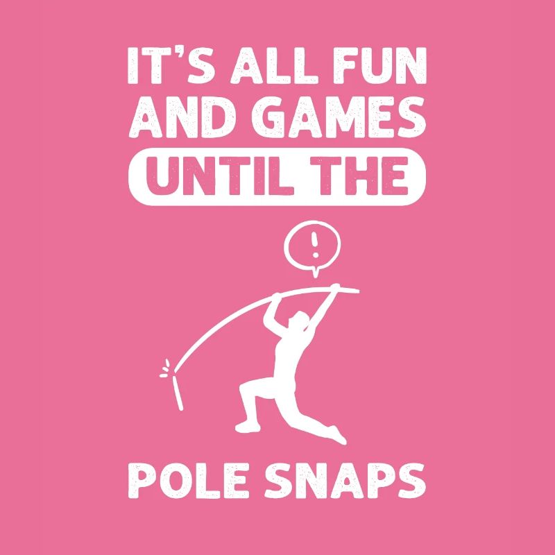 The rod snaps. Pole vault.