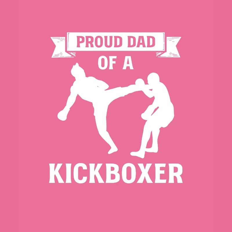 Stolzer Vater Eines Kickboxers. Kickboxen