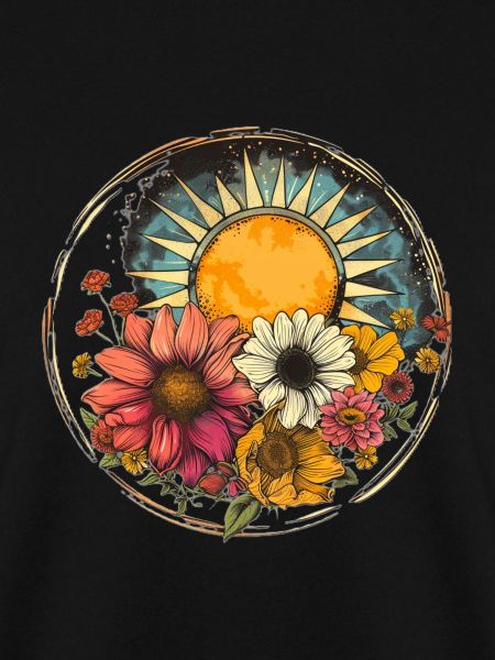 Sonne mit Blüten