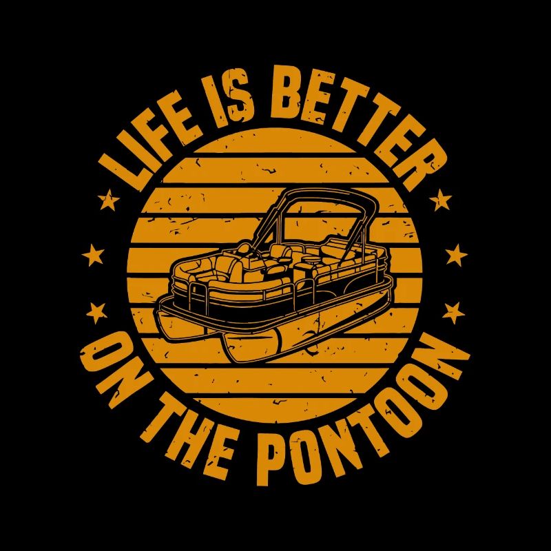 Pontonboot-Party, das Leben ist besser auf dem Ponton