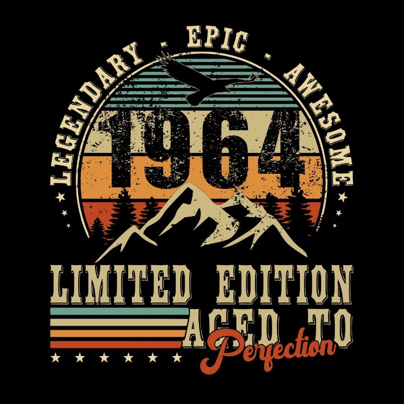 Year 1964 The Legend 60 Years Anniversary