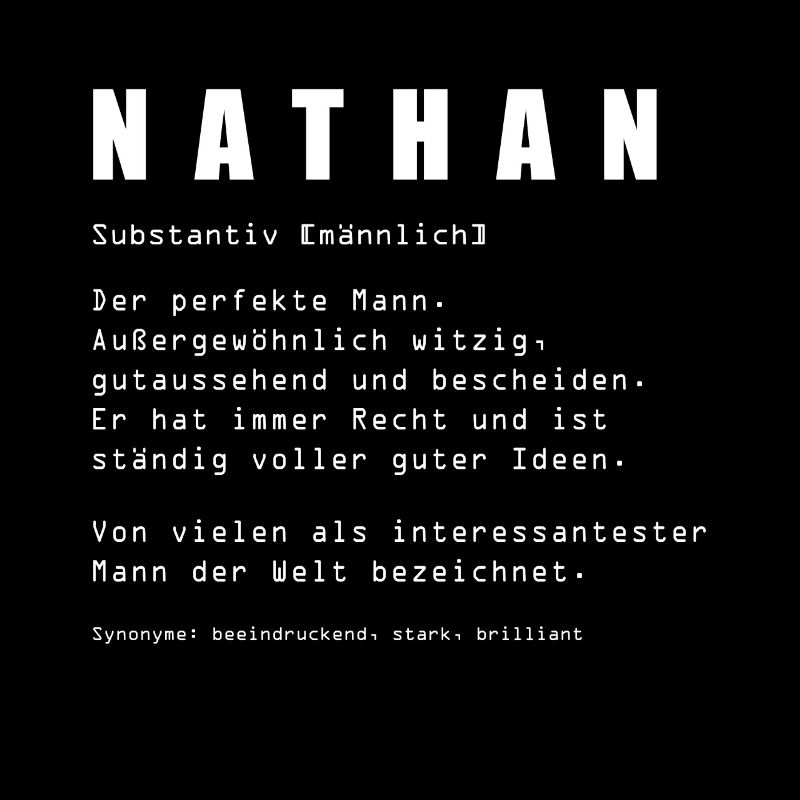 Nathan Namen personalisiert