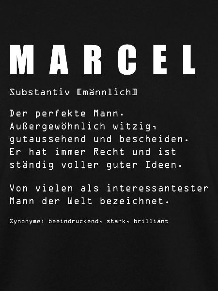 Marcel Name Design