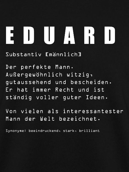 Eduard Name Geschenk