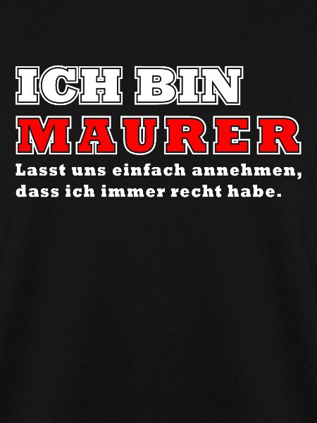 Ich bin Maurer