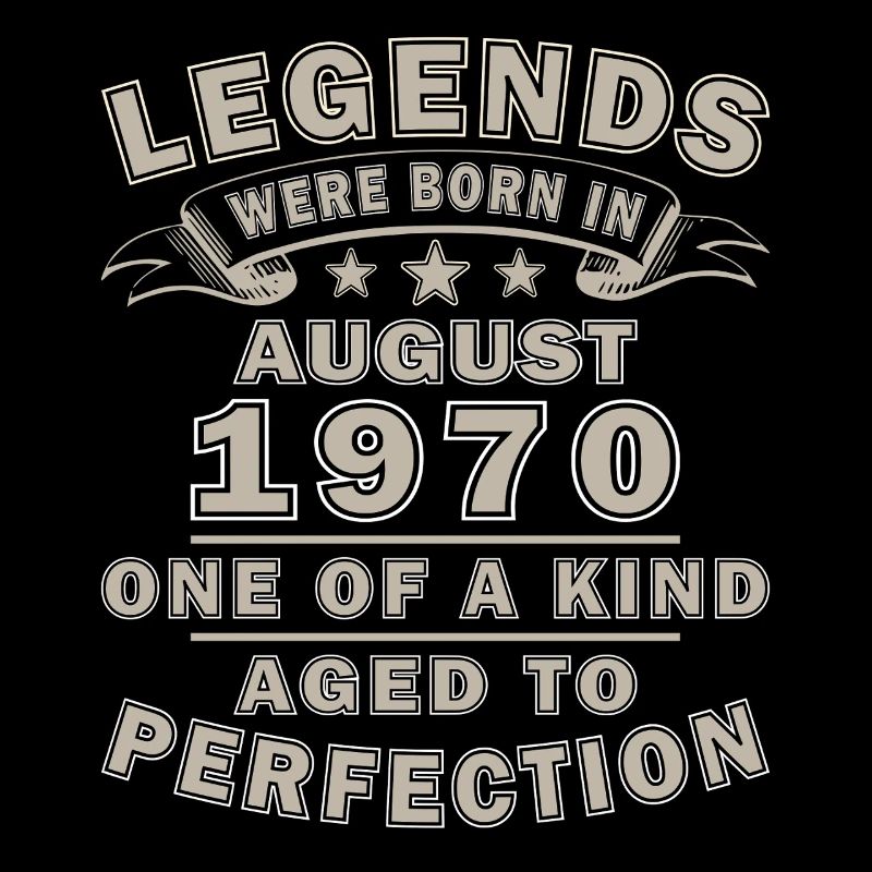 August 1970 Birthday August 1970 Vintage August