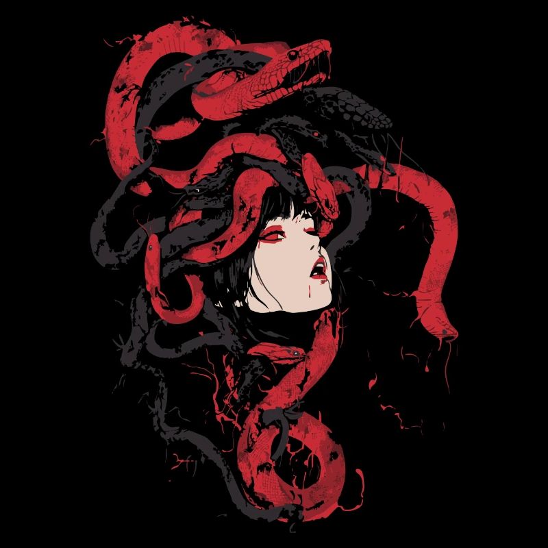 Gothic Schlangenkopf Mädchen