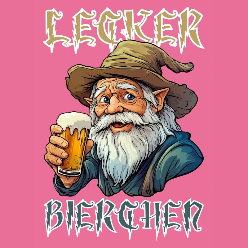 Lecker Bierchen X Zauberer mit Bier lustiges