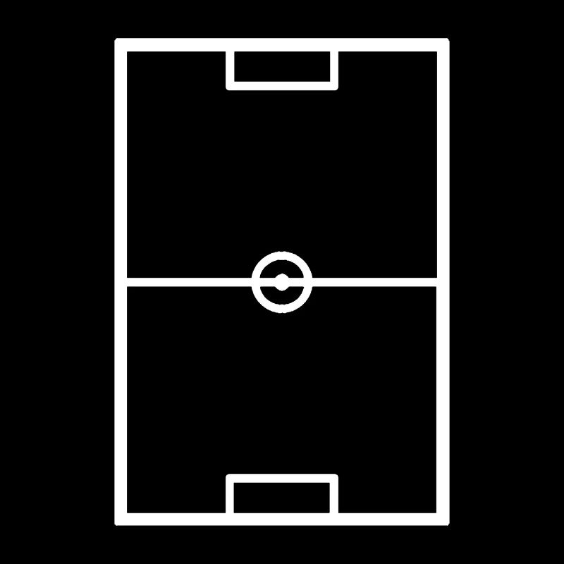 Fussballfeld weiß