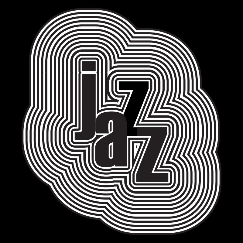 Conception de logo de lignes typographiques jazz