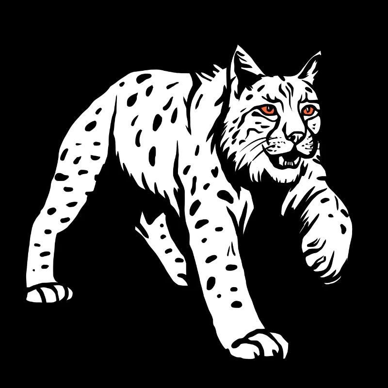 Lynx chat sauvage silhouette de lynx