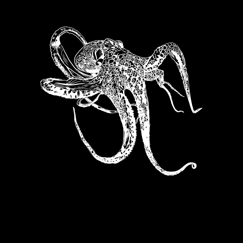 OCTOPUS poulpe dessiné cadeau vacances plongée