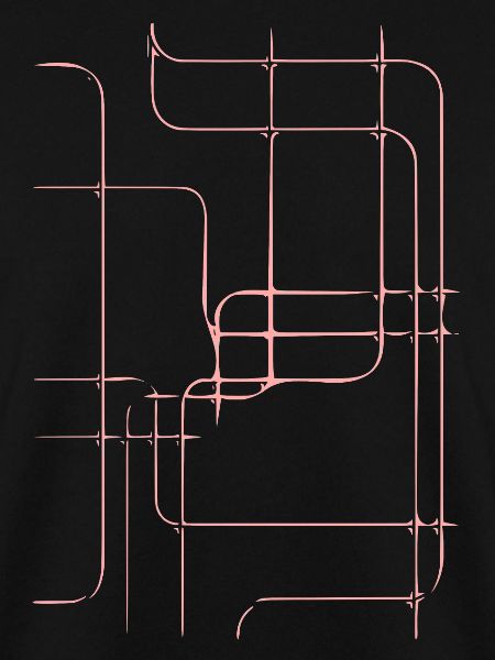 Rosa Liniennetz Abstrakt