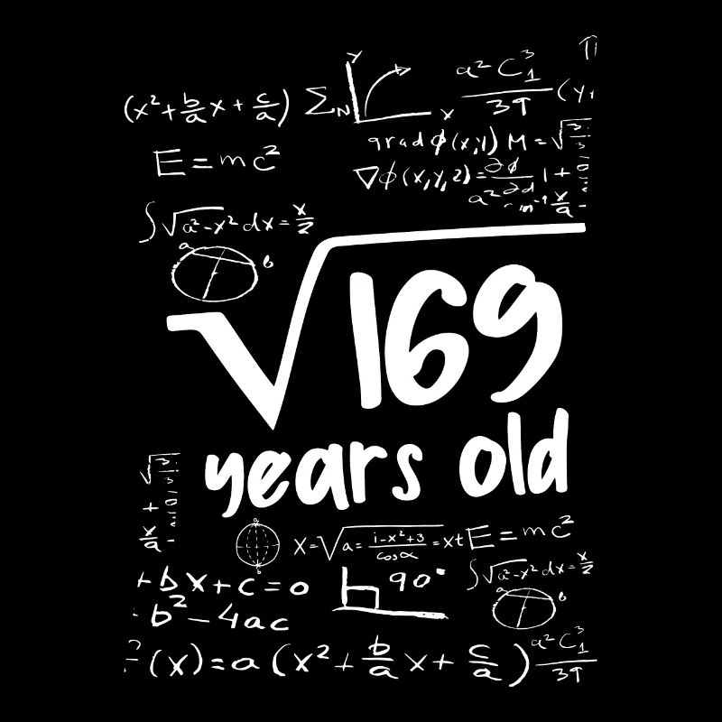 13. Geburtstag Wurzel aus 169 Geburtstag