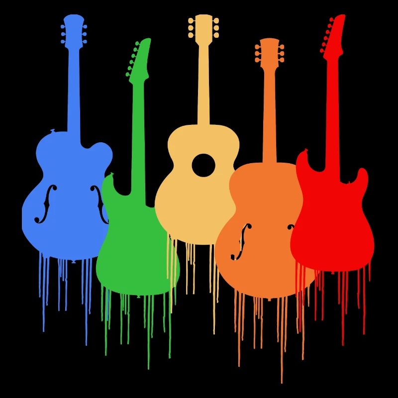 Bunte Gitarren